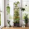Costway 1/2 PCS 67" Planter Raised Garden Bed with Planter Box &Trellis Adjustable Height